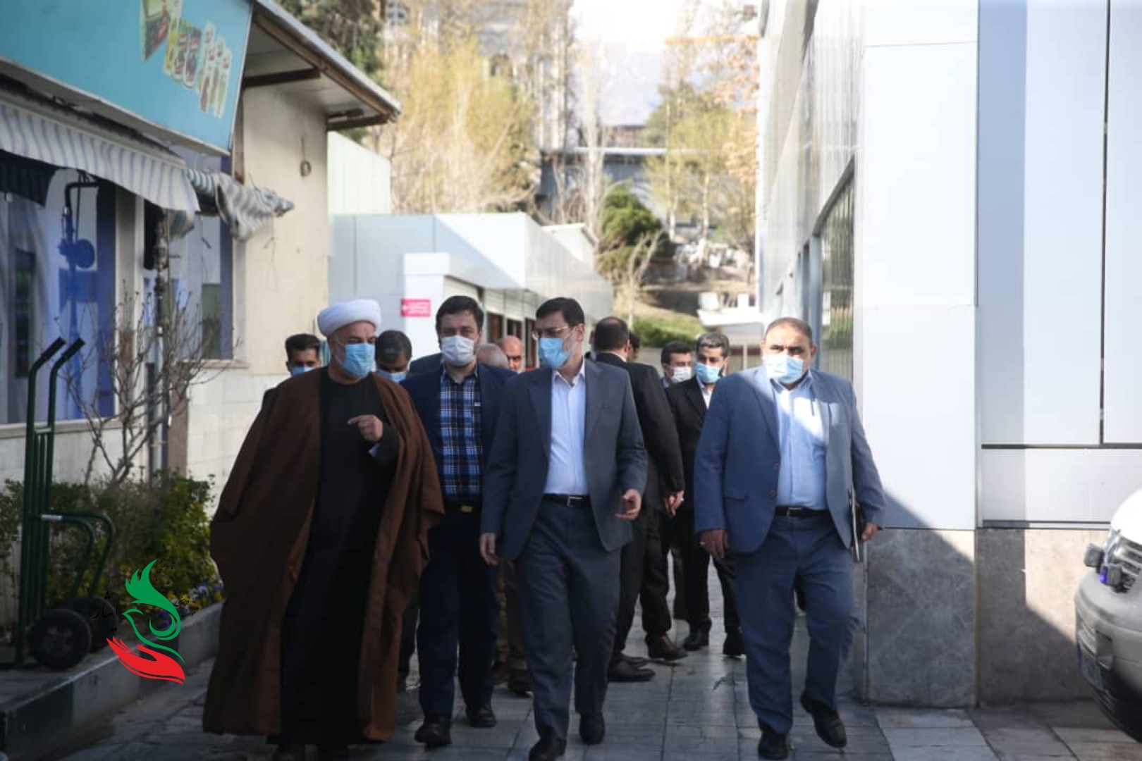 حضور دکتر قاضی‌زاده‌هاشمی و مهندس امانی در بیمارستان‌های خاتم‌الانبیا(ص) و ساسان