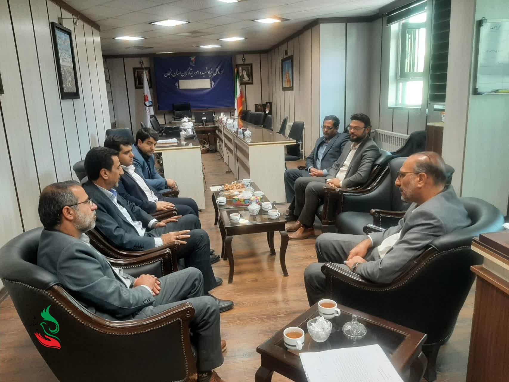 آیین تودیع و معارفه‌ی سرپرست موسسه‌ی ایثار استان زنجان