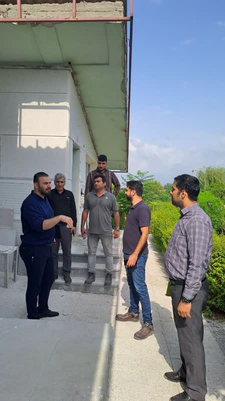 بازدید میدانی از روند بازسازی مجموعه اقامتی موسسه فرهنگی، ورزشی و توانبخشی ایثار استان مازندران