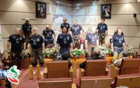 تیم باستانی باشگاه‌ شهیدمهرانی موسسه‌ی فرهنگی، ورزشی و توانبخشی ایثار مهمان آسایشگاه جانبازان میلاد